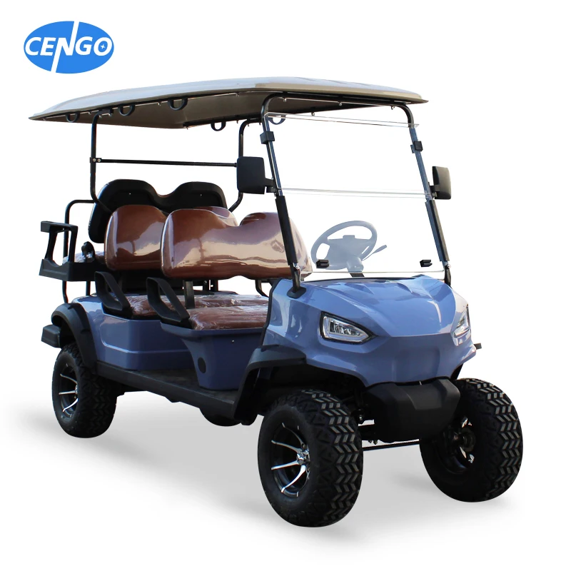 Good Quality Custom USA 2 4 6Seater Electric Powered Golf Cart Chinese Hydraulic 4 Wheel Disc
