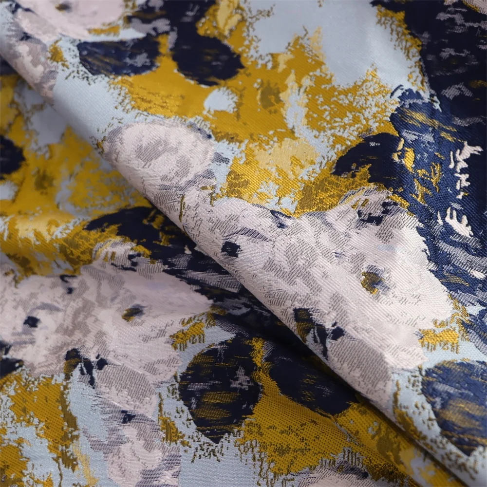 Фирменная жаккардовая ткань Jiayi, ширина 57 дюймов, вес г/кв. М, с цветочным узором, парча для платья, домашний текстиль