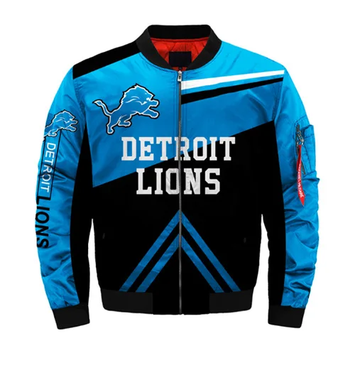 wholesale custom nfl plus size jackets thick quilted jackets autumn winter warm coats women flight bomber jacket