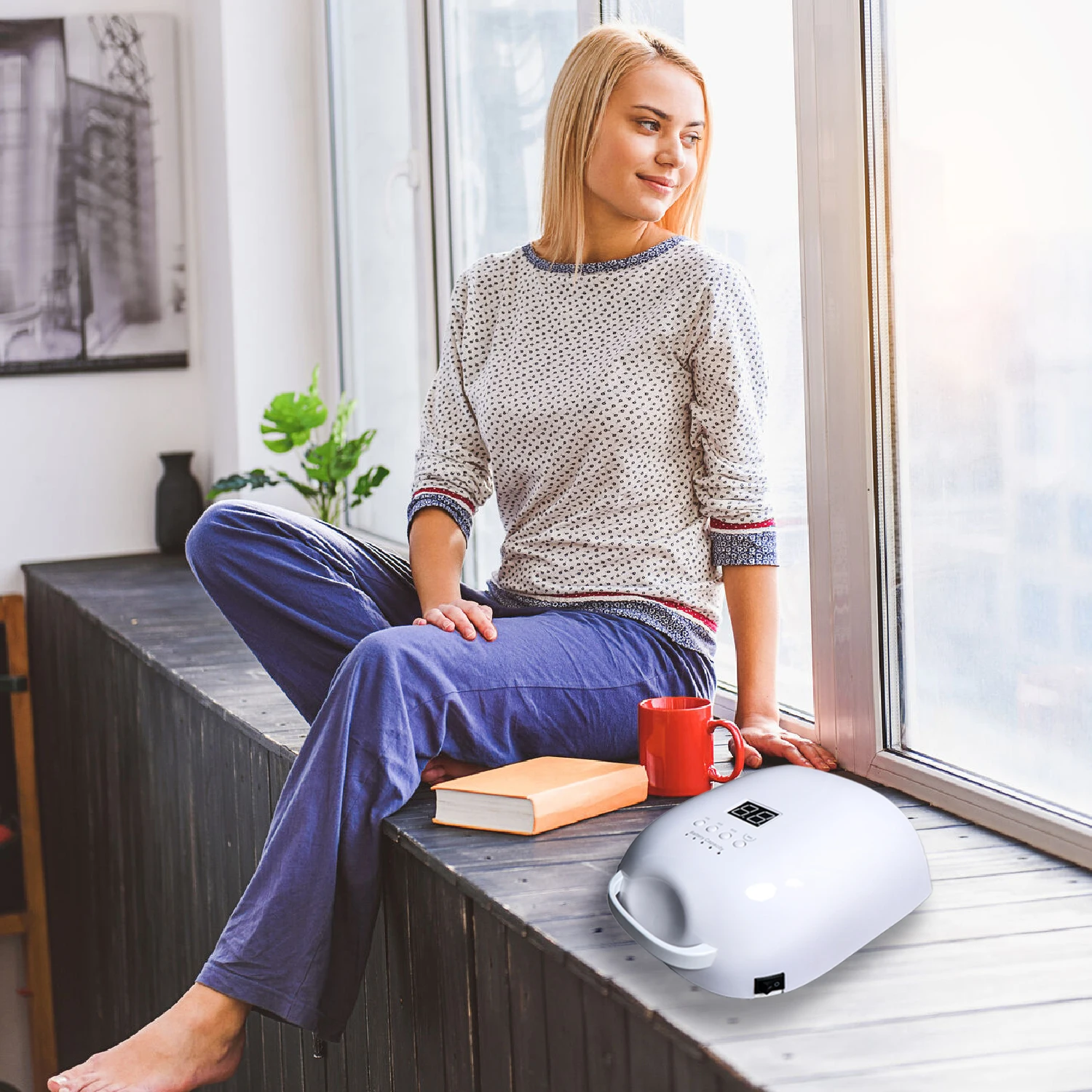 
2021 New Professional 86W Portable Rechargeable Uv LED Nail Lamp Nail Dryer 