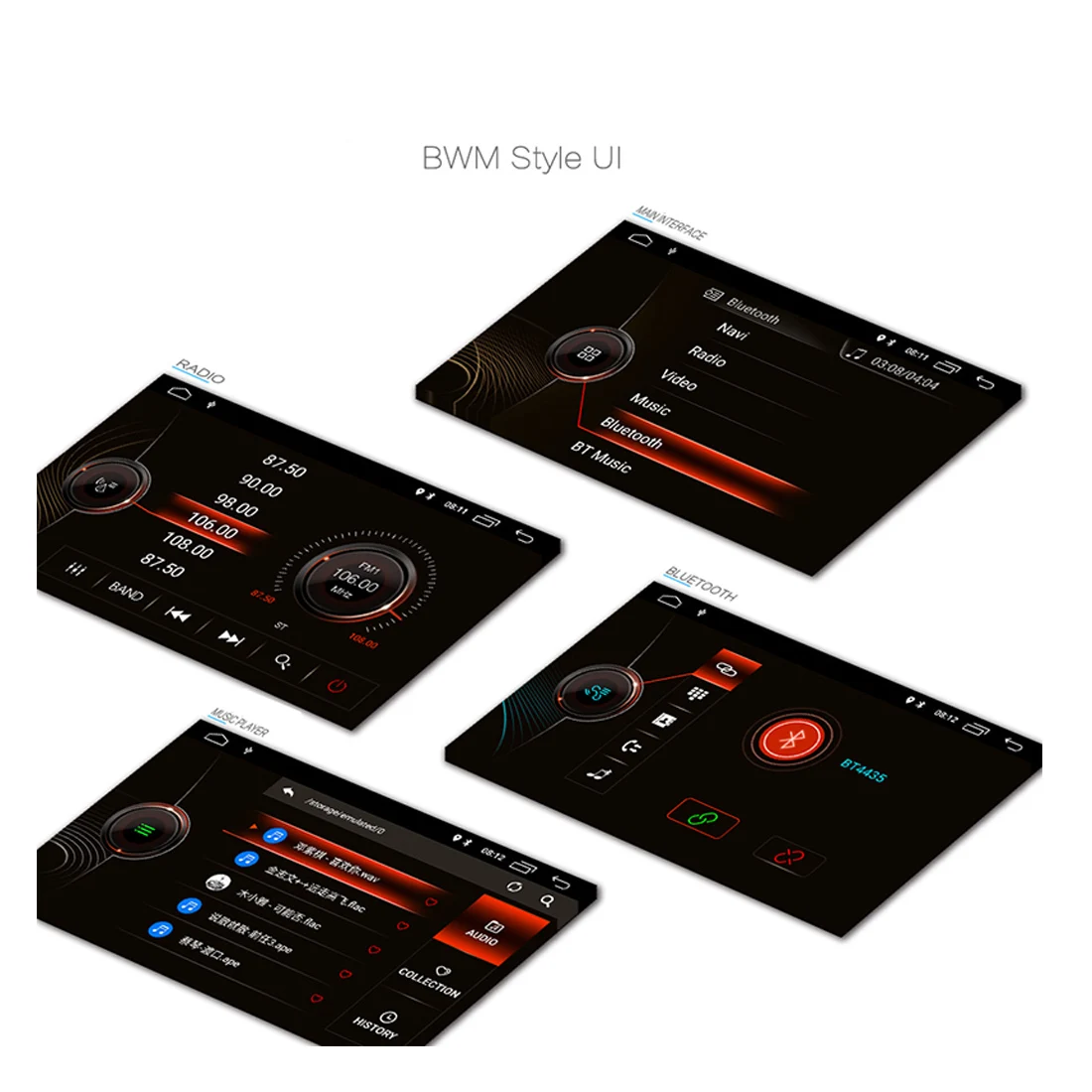 Android 9 7Inch Car Radio Video For Bmw E39 Car Audio Stereo Gps Navi Dsp Carplay with GPS Navigation