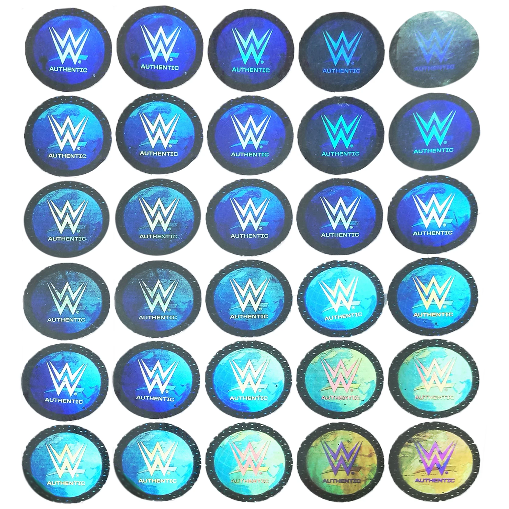 3D flip flop micro text security laser label warranty seal hologram sticker label