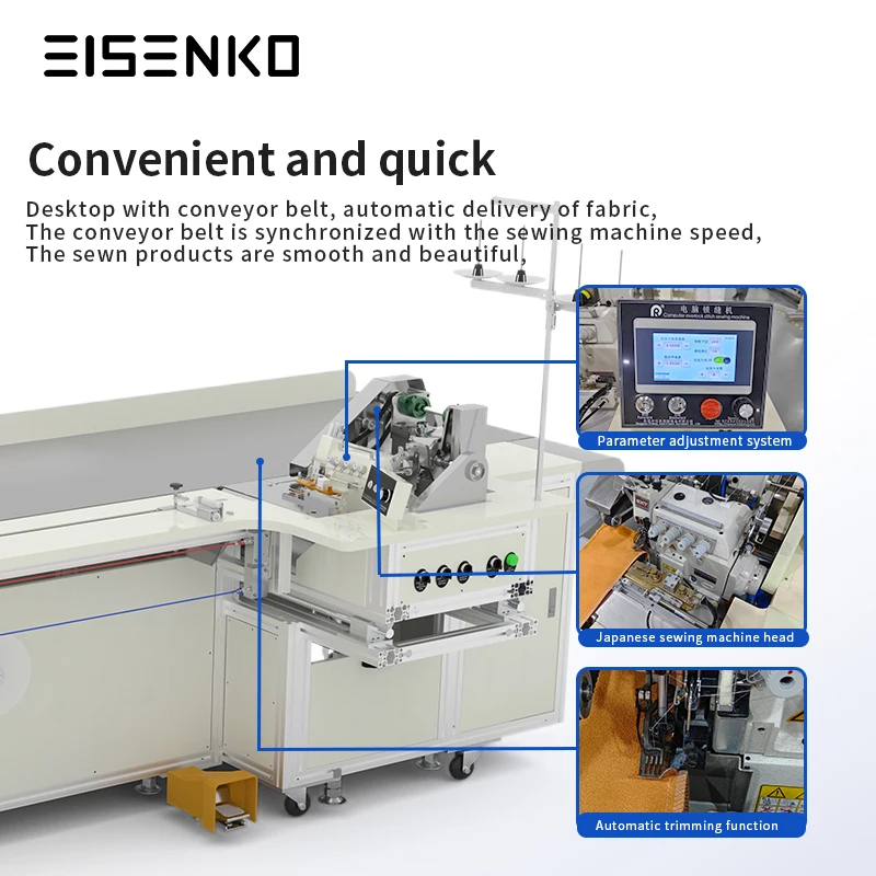 Cheap Chinese Manufacturer   Computer Curtain Joint Overlock Stitching Machine