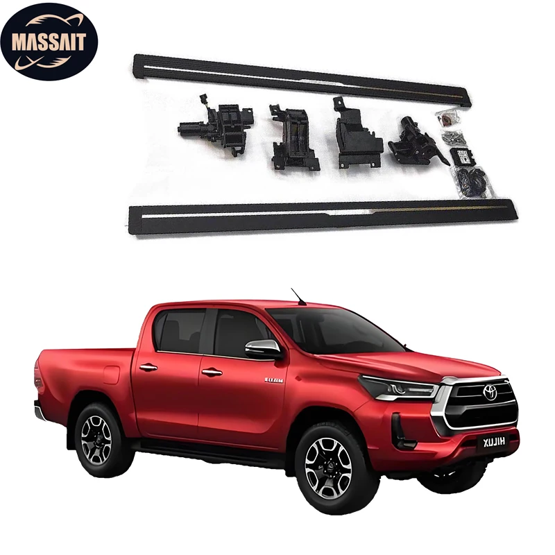 MASSAIT Low Price High Quality Power Side Steps Running Board Aluminium Alloy Bearing Car Run Board TOYOTA HILUX