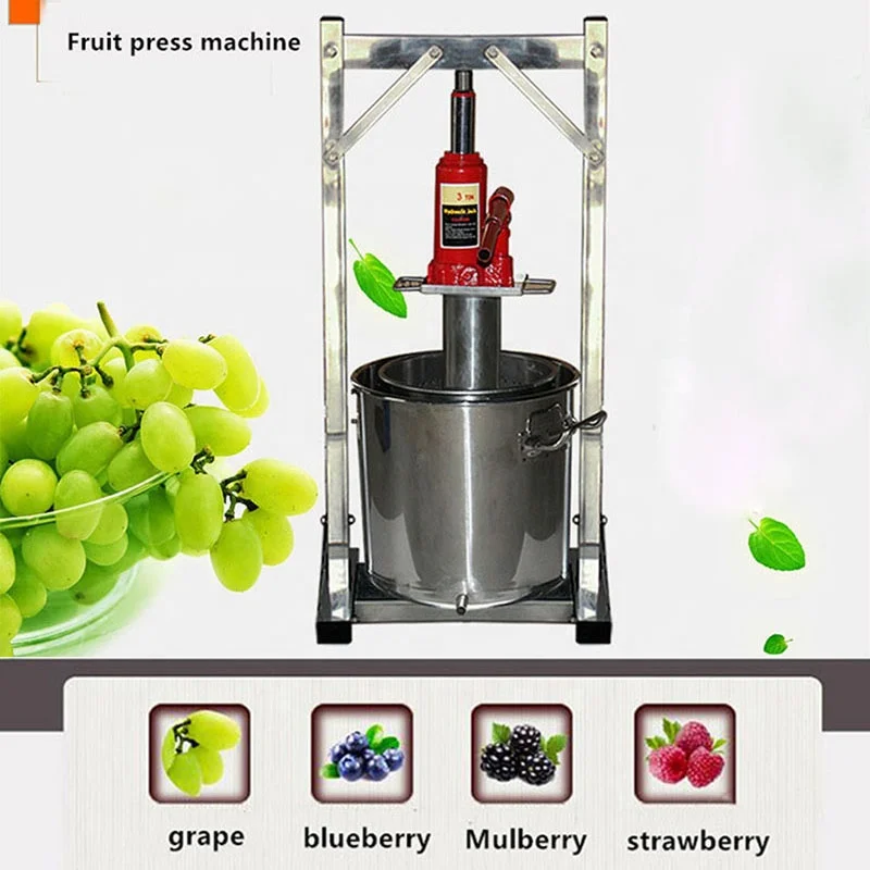 12L 22L 36L Hydraulic Wine Press Machine For Fruit  Vegetable Juice Pressing