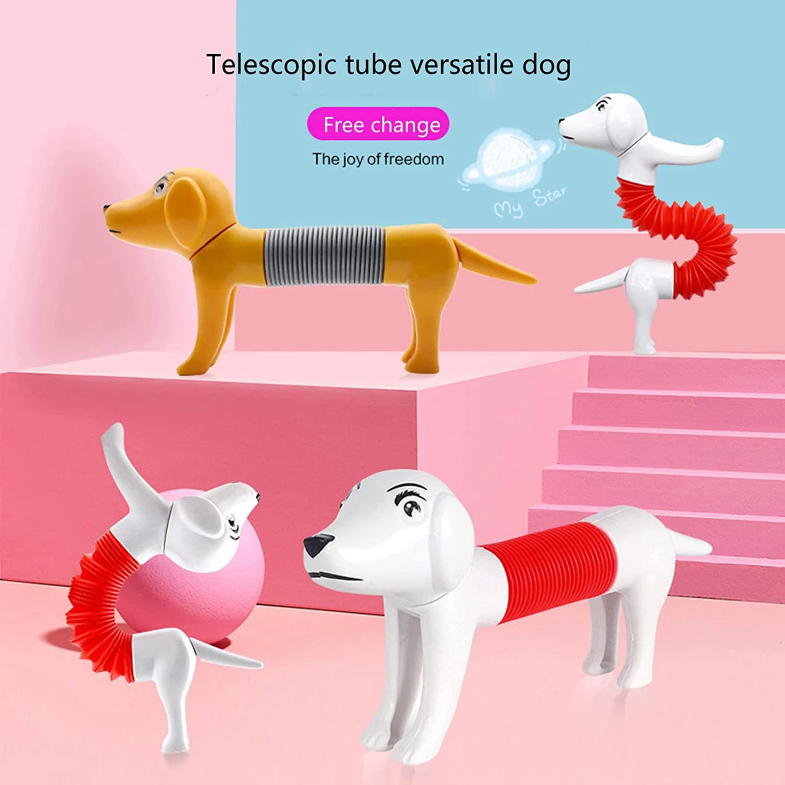 Новые сенсорные игрушки для собак взрослых снятия стресса пластиковые сильфоны Детские сжимаемые