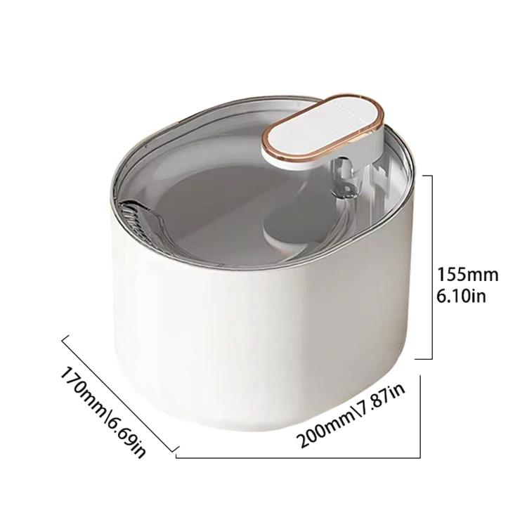 OEM 3L Water Fountain Smart Pet Water Dispenser Automatic Circulation Strong Filtration Cat Drinking Fountain Ultra Quiet