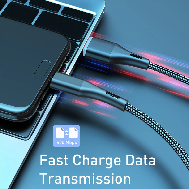  K123 нейлоновый плетеный кабель для быстрой зарядки Usb Type C 3 0 USB Huawei Samsung передачи данных зарядный Micro