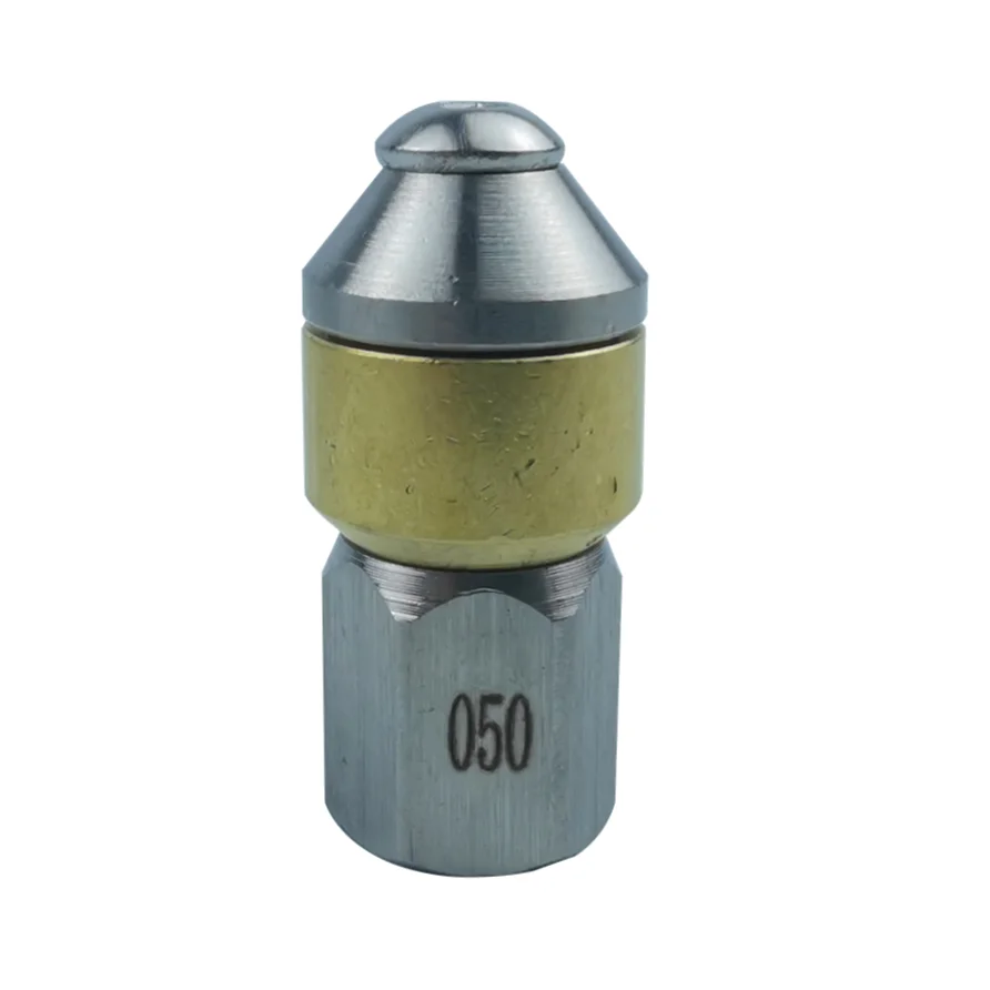 Factory Sale Various High Pressure Pipe Cleaning Car Washer Stainless Steel Rotating Sewer Cleaning Nozzle