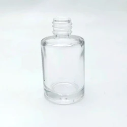 Mini bulk bottles labels 15ml customize empty clear gel remover glass empty Nail Polish Bottle with brush