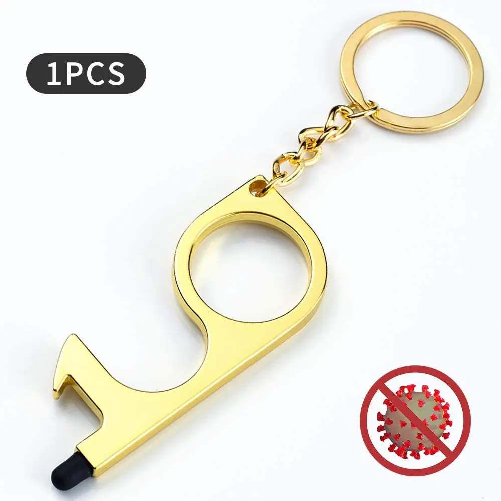 
Keep hands clean EDC tool elevator button no touch hand free touchless contactless door openers with keychain 