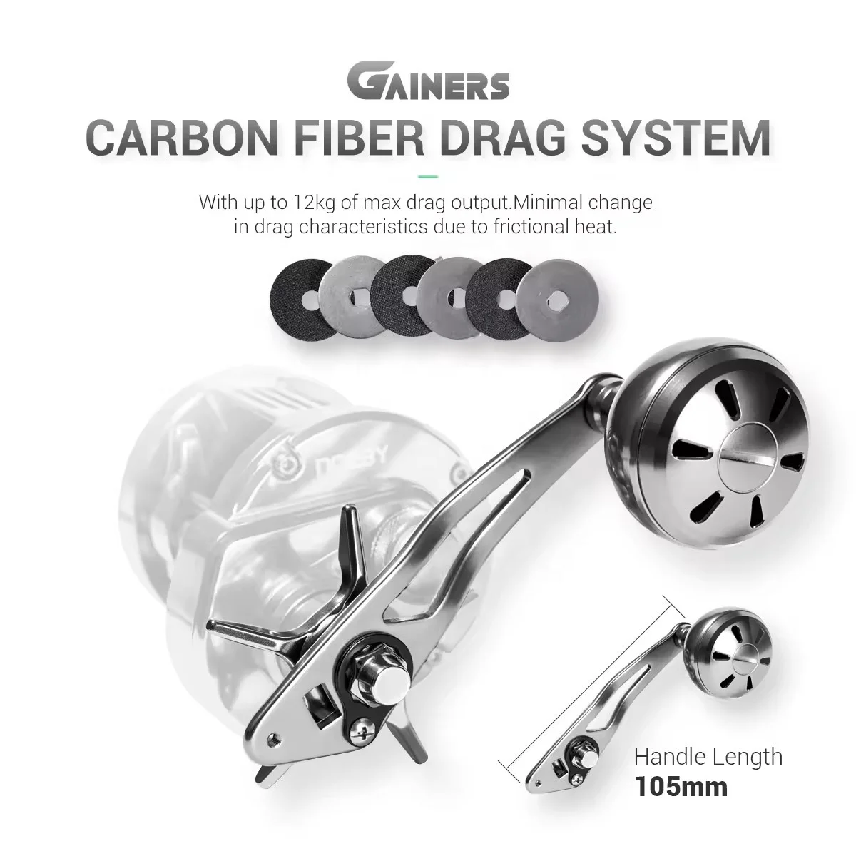 Wholesale 12kg 6.5:1 big game tuna reel metal drum reels for saltwater