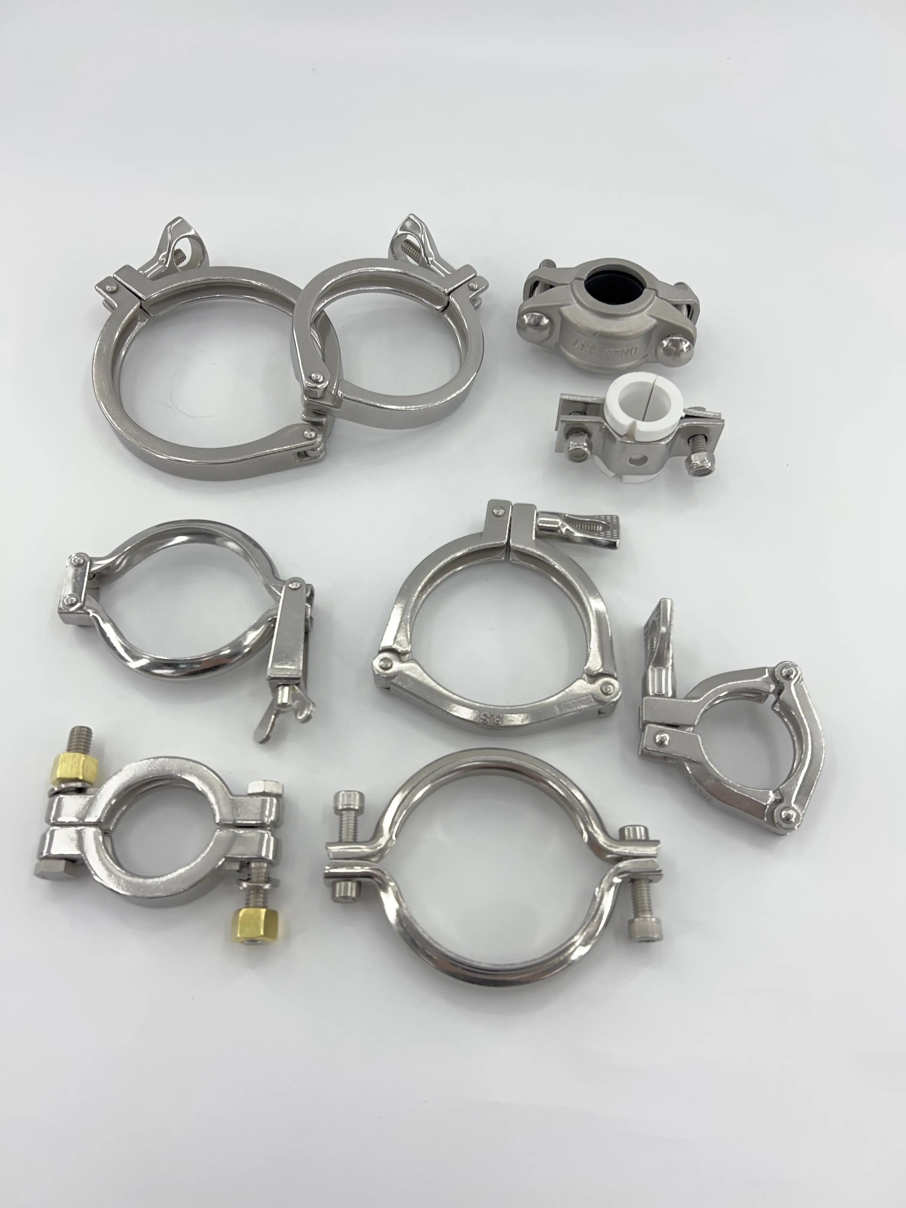 Stainless Steel 304 Tube Round Stainless Steel Tri Clamp Hanger Holder Pipe Hose Clamp
