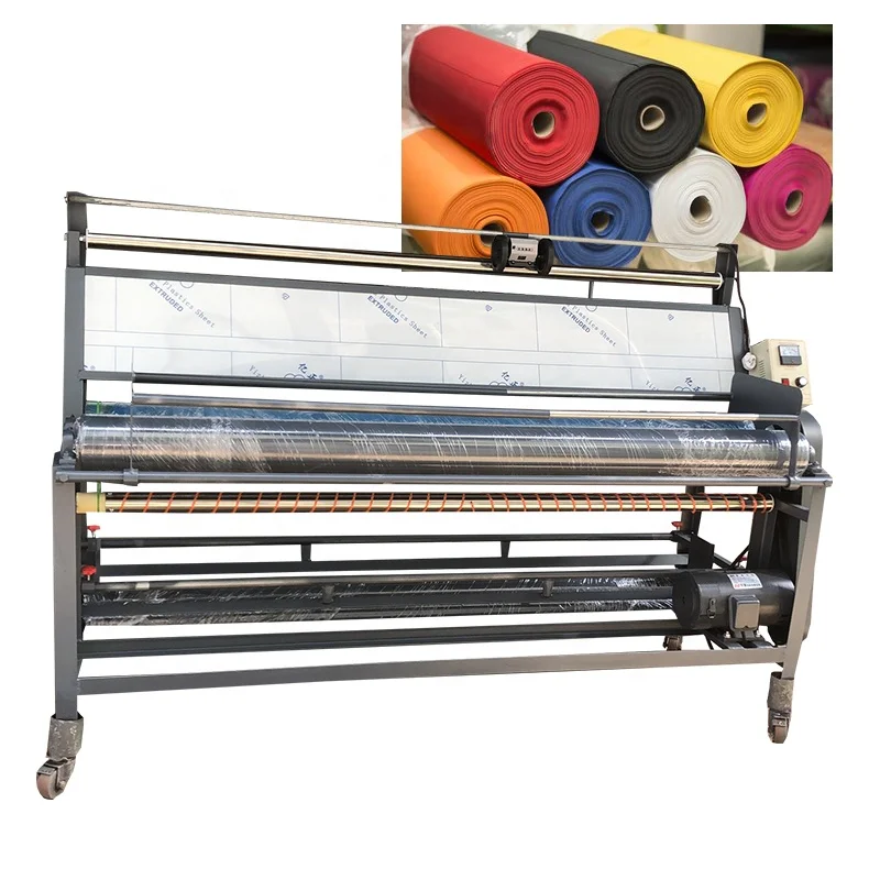 fabric spread rolling length measuring and cutting machine non woven fabric winding machine