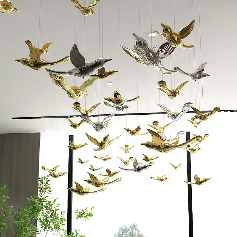 Hot Sale Hanging Fleet-Bird Ceiling Hanging Ornament Show Party Wedding Celebration Events Home Decoration