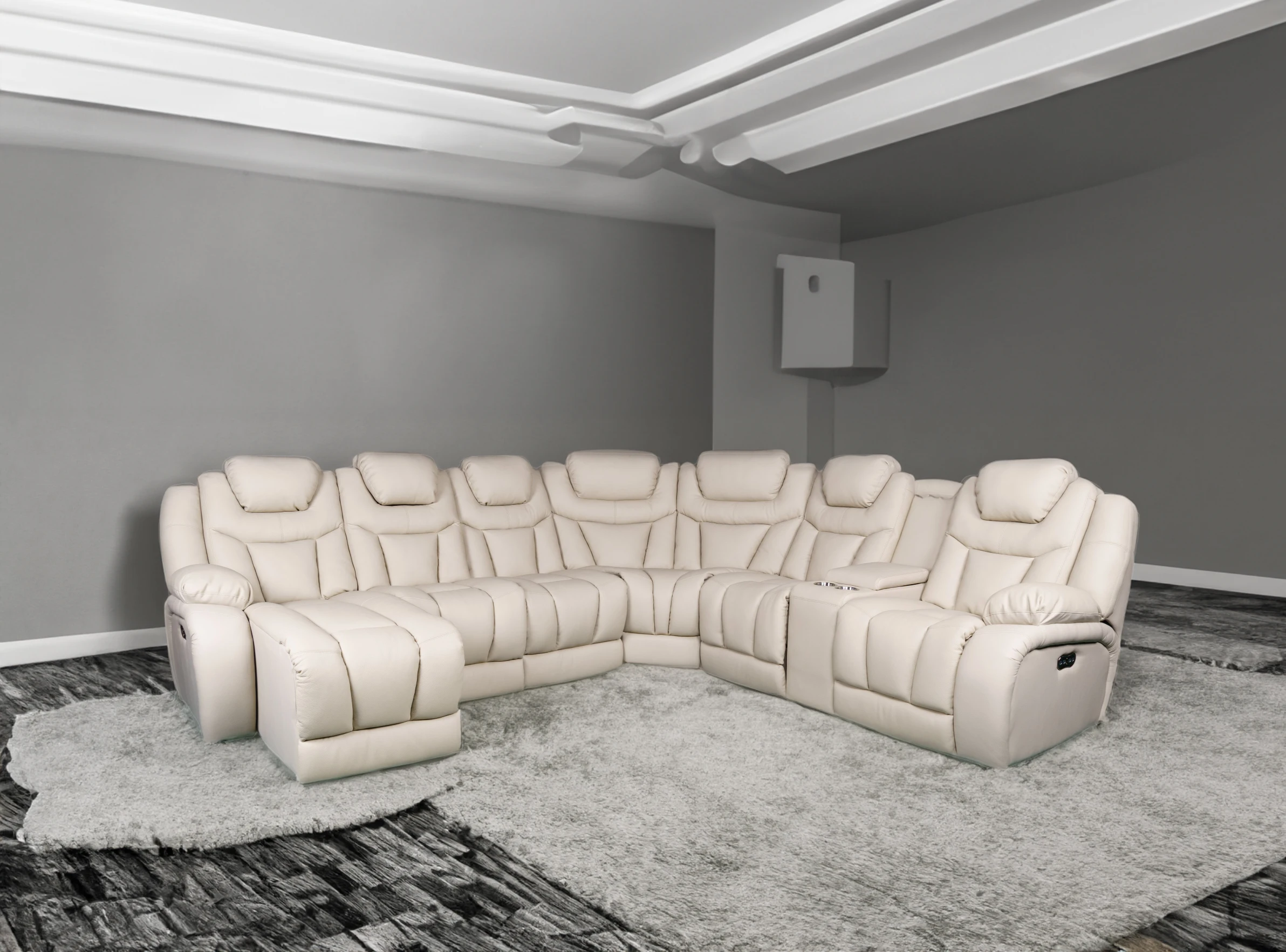 modern elegant lounge suite l shape u sofa set theater seat living sitting room furniture leather original