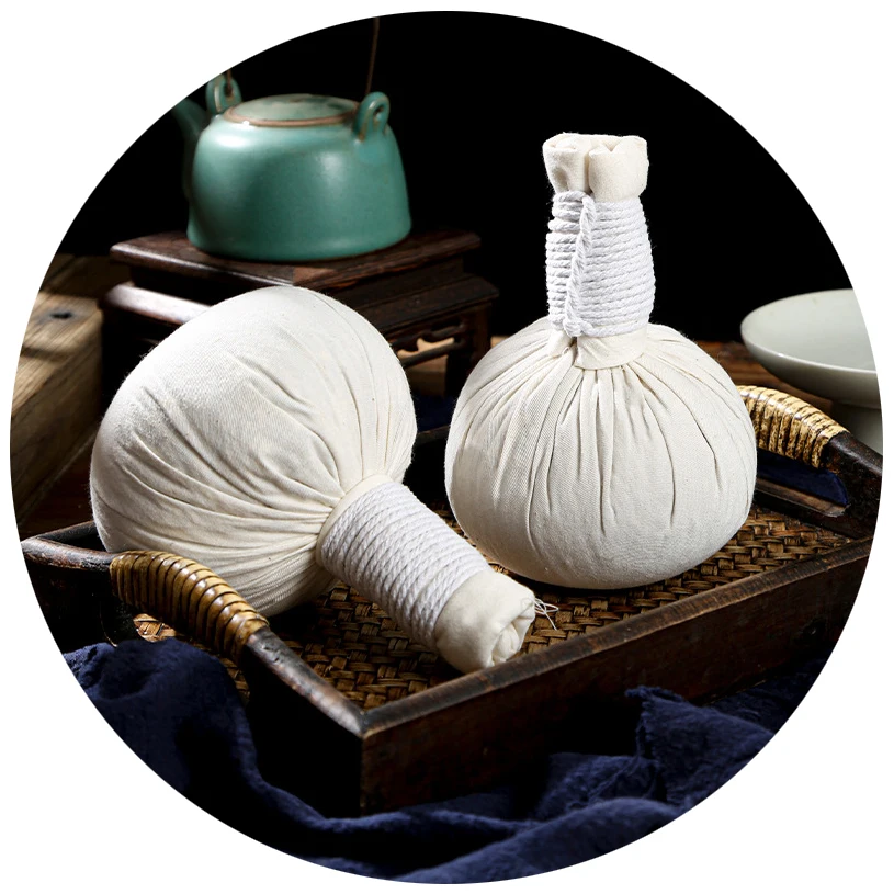 Strictly selected Thai herbal ball Thai spa wholesale soft medicine massage compress ball Hot Herbal balls