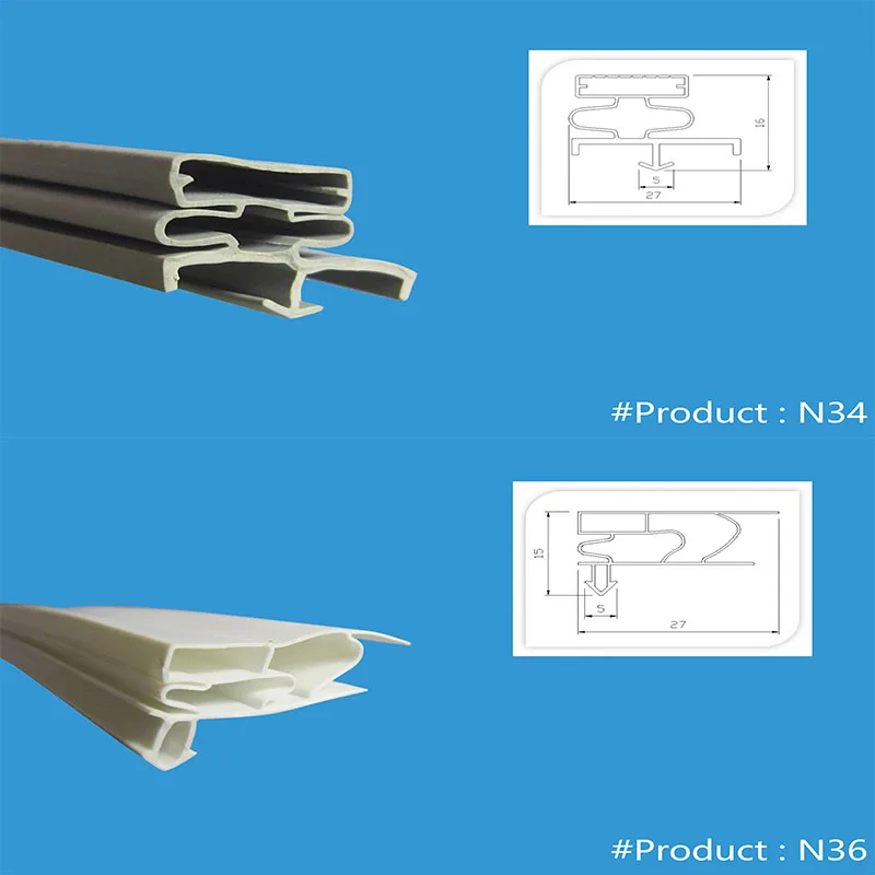 Freezer refrigerator magnetic  seal strip