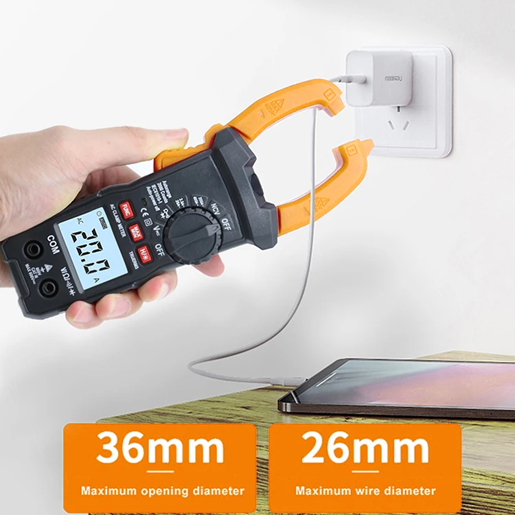 CHINA MADE wifi power meter clamp electrical 3000a ac/dc clamp meter with multimeter for measuring currents
