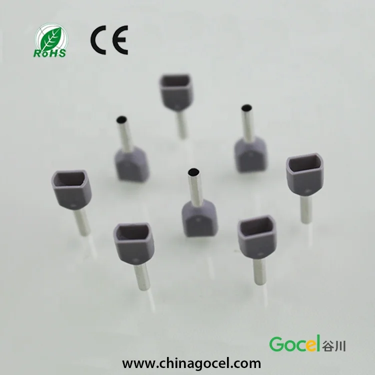 TE7508 Quick end terminal cord end terminal brass nose tube type insulated terminal