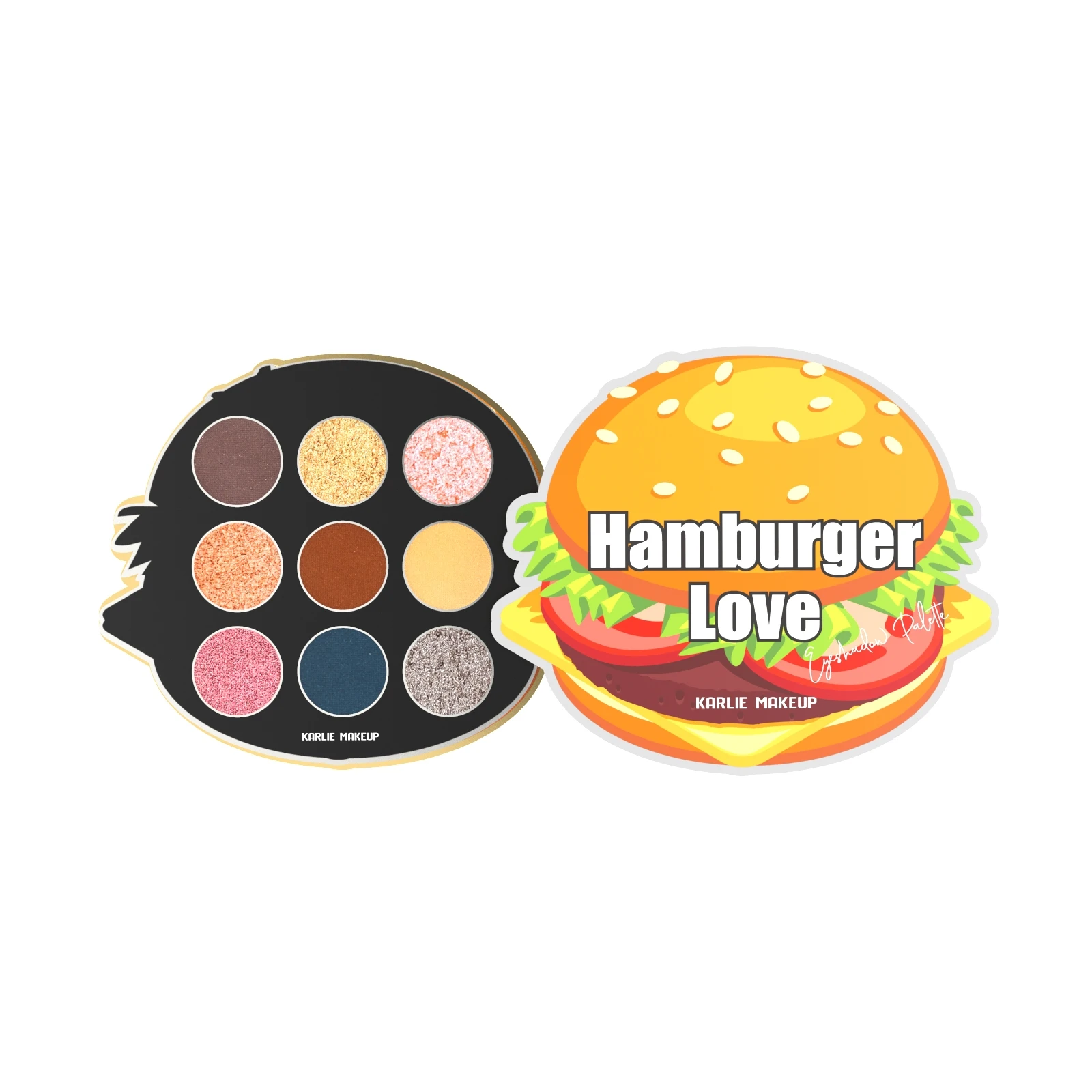 Quality Assurance Custom Shape Makeup Eyeshadow Palette Oem Empty Palette Packaging With Eyeshadow