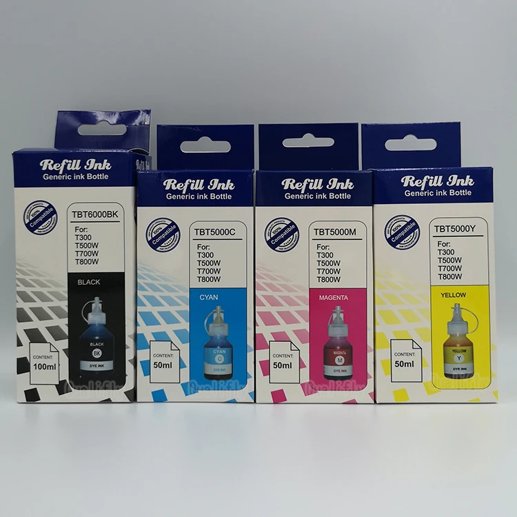 TBT 5000 TBT 6000 compatible original ink refill dye ink for BROTHER inkjet printer T300 T500 T700 T800 T910 T4000