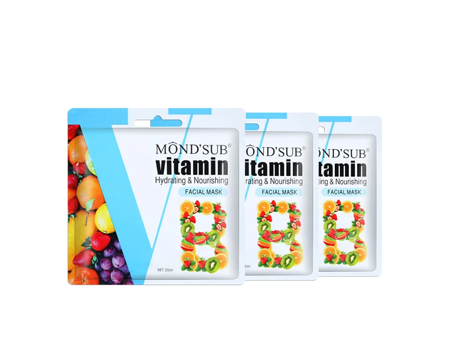 Mond'sub витамин B косметический органический нетканый лист для лица niacinamide отбеливающая маска
