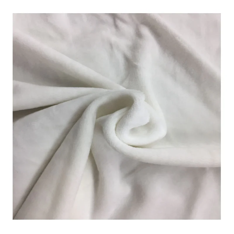 95% полиэстер, 5% спандекс, белый цвет, мягкая плюшевая ткань 1,5 мм EF Velboa