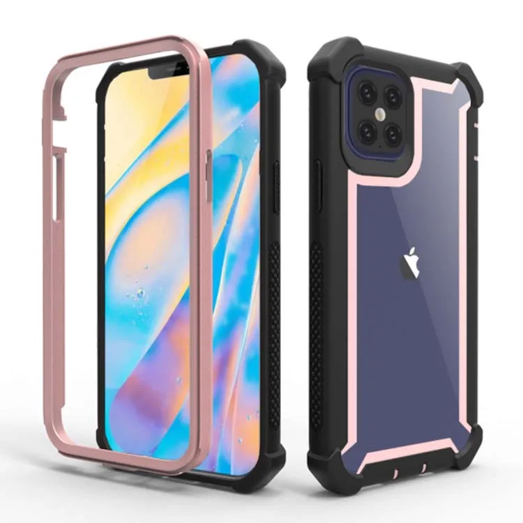 Прозрачный Анти-Царапины 3 в 1 акриловый чехол для телефона для iPhone 12 Pro Чехол из жесткого поликарбоната + ТПУ бампер Гибридный чехол для мобильного телефона для iPhone 12 Pro