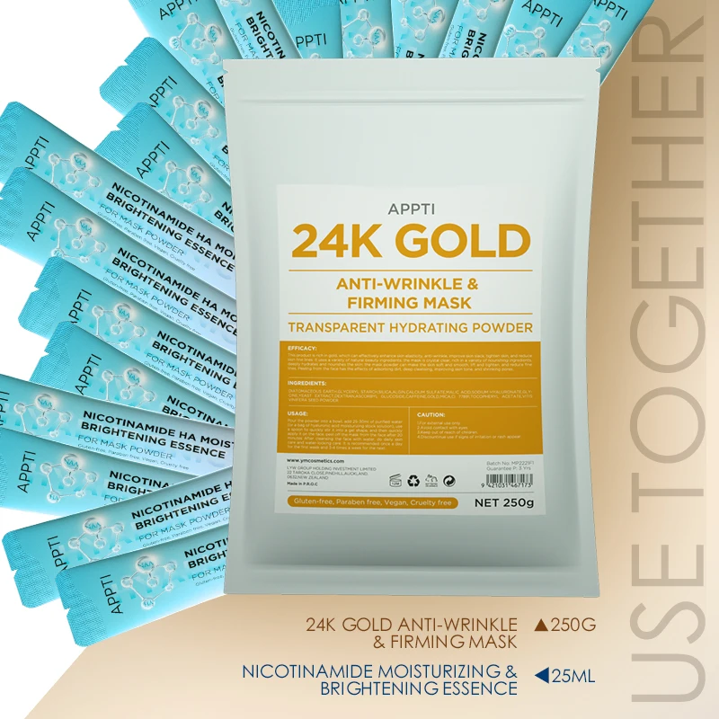 Korean Professional Hydro Rose Quart Face Jelly Mask Powder In Bag Jelly Mask Bikini Jelly Mask