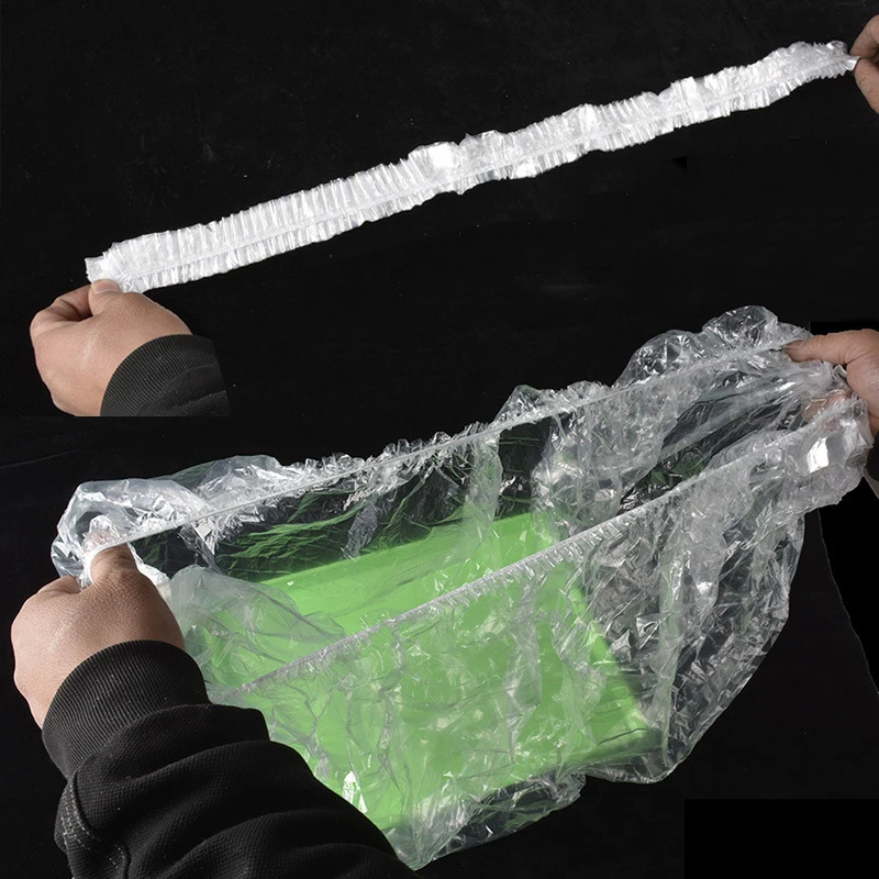 50Pcs Chassis film disposable easy removal plastic cover bag for cats pet rabbit guinea pig cage cat toilet litter accessories