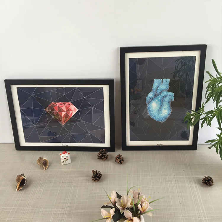 High Quality Cheap Customized  Wall Picture Antique Handmade Mini Wooden Photo Frame