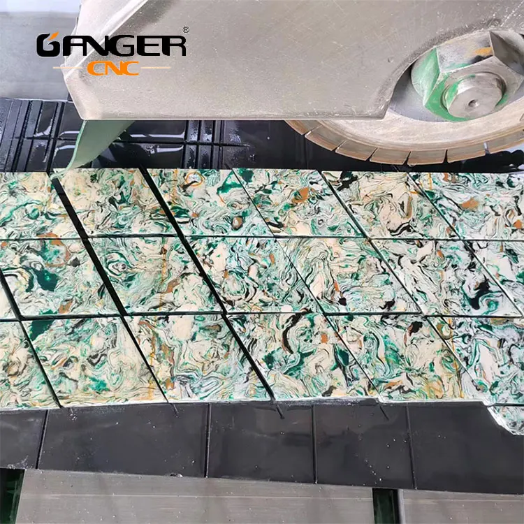 GANGER CNC 45-градусная режущая плитка керамическая машина для резки мрамора и гранита каменный резак