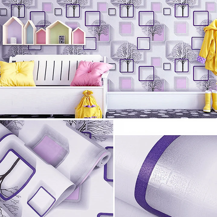 Floral Wallpaper Peel And Stick Vinyl Wall Paper Sticker Self-Adhesive Wallpaper Roll for Home Furniture Decorative