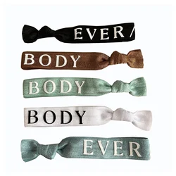 Custom Design Elastic Hair Band Printed Ponytail Holder Girls Bracelet