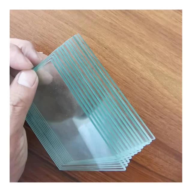 Wholesale Small 1.1mm2mm3mm4mm5mm6mm8mm10mm12mm flat tempered transparent glass for display electronic equipment
