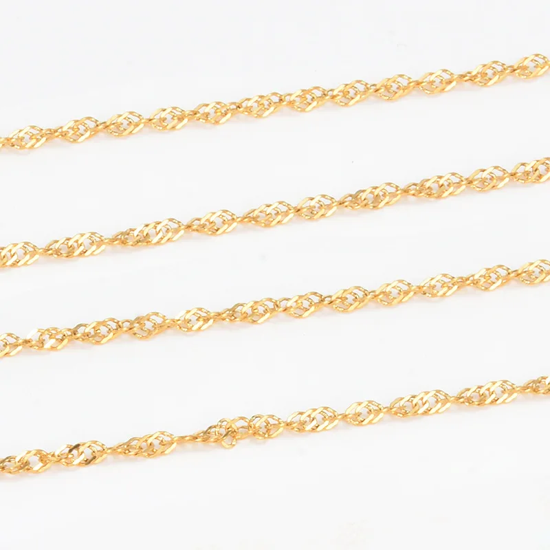 Непромокаемые Изящные цепочки из нержавеющей стали 18 карат