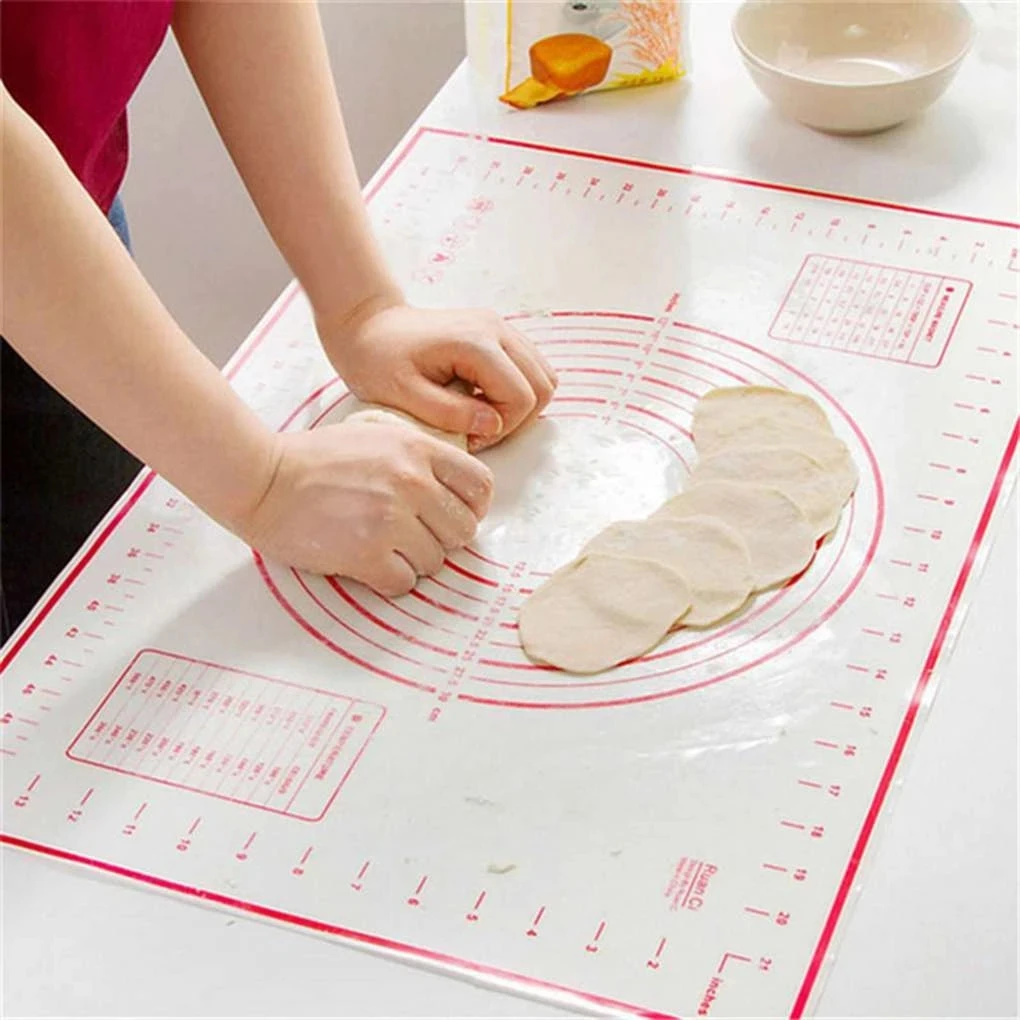 Cheap Silicone Non-Stick Baking Pads Flour Rolling Scale Mat Baking Pastry Rolling Mat Kneading Dough Pad