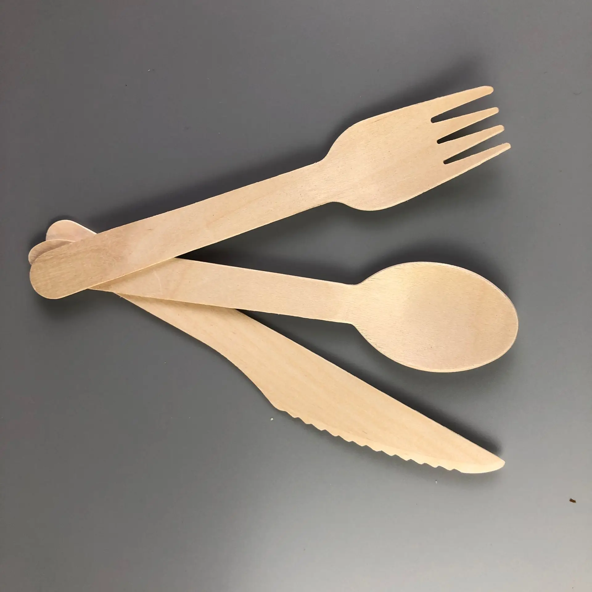 Whole Sale  Wooden Disposable Cutlery 140mm Spoon