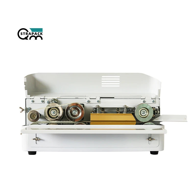 QMSTRAPACK 2024 QM-FRC510 Semi-Automatic Sealing Machine Electrically Driven Film Paper Bag Pouch Packaging Textiles Plastics