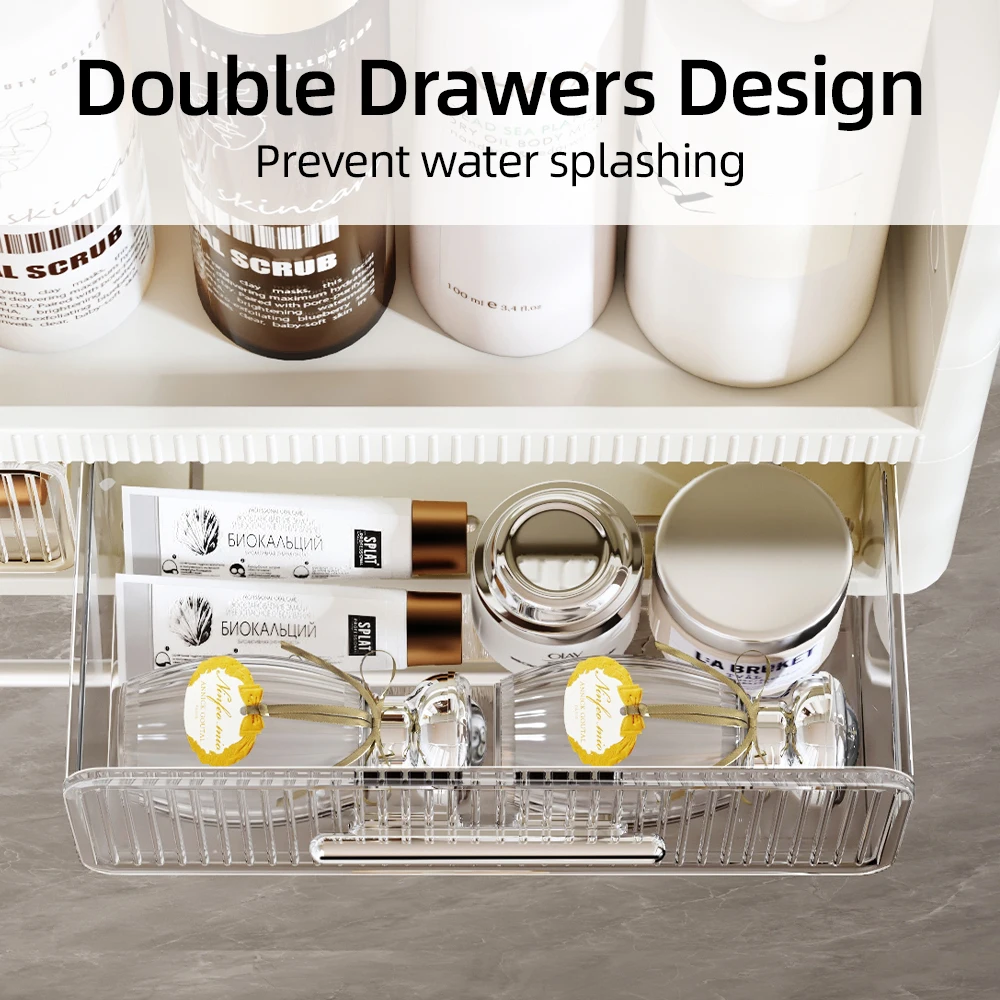 Hot Bathroom Shelf Bathroom Accessories Wall Storage for Household Organizer Storage Racks Shelving Units With Hooks Towel Bar
