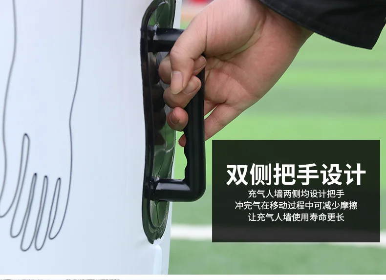 maicca sports  plastic football mannequin soccer training pvc inflatable training dummy for football