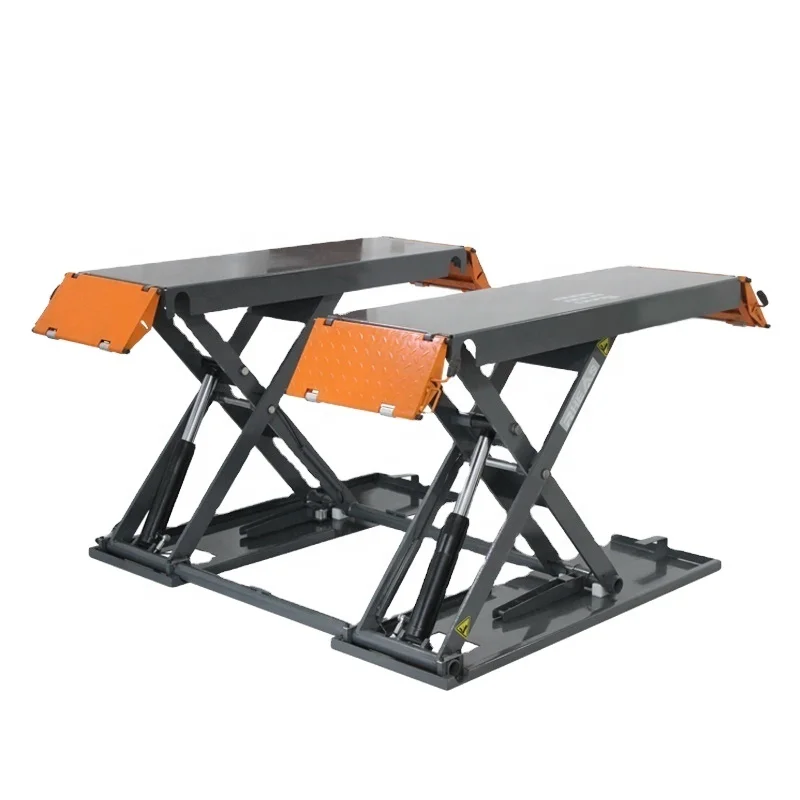 Electric Scissor Lift Platform Hydraulic Garage Car Ramps Jack for Hydraulic Floor Lifting and Car Wash Ramp car lifts