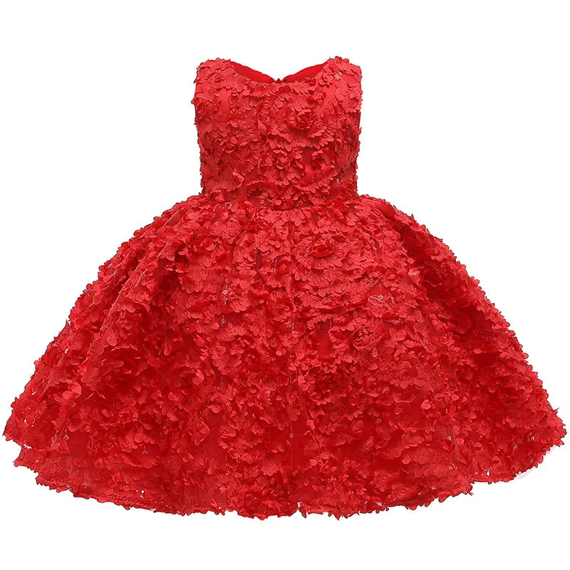 
2021 Summer Children Wears Flower Girls Party Wear Gown Party Dresses For Girl 