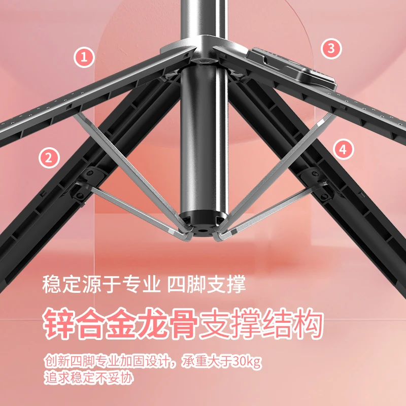 Factory Price Selfie Stick Tripod with 2 led Portable Wireless Control Handheld Mobile Phone Accessories with Retail Box Packing