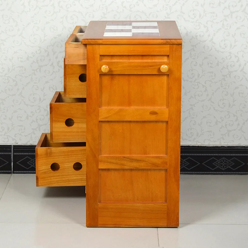 Wooden Spice Modern Dining Room Kitchen Storage White Sideboard Cabinet