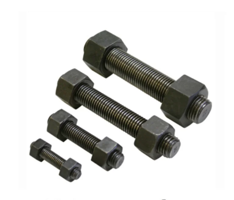 High quality metric full thread stud bolt 8.8 10.9 12.9grade black finished