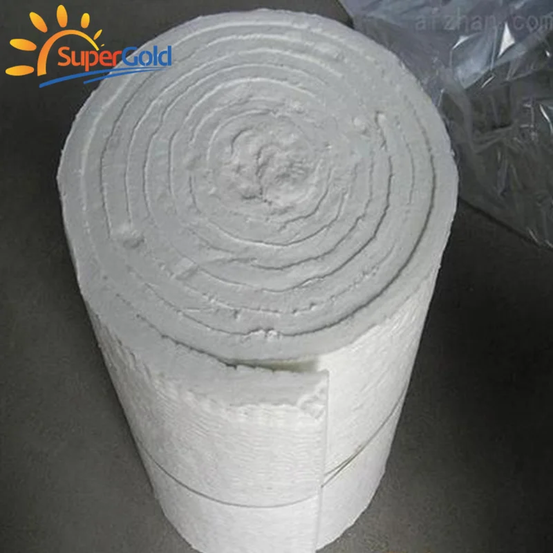 SuperGold 128kg/m3 ceramic fiber wool refractory ceramic fiber cotton 1260c