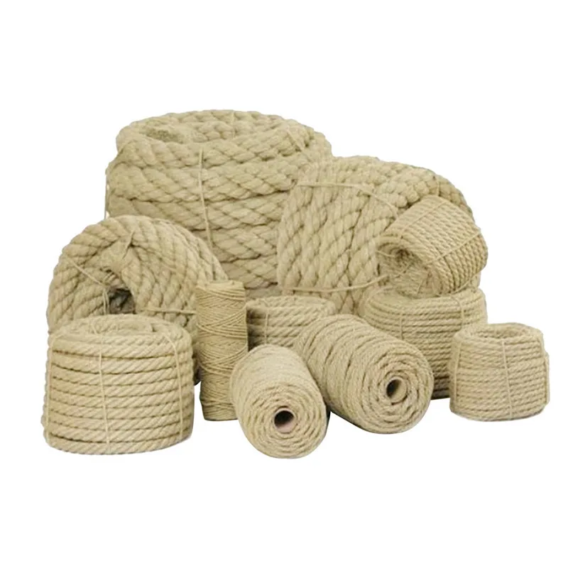 Wholesale twisted natural manila sisal hemp rope for mooring and fishing