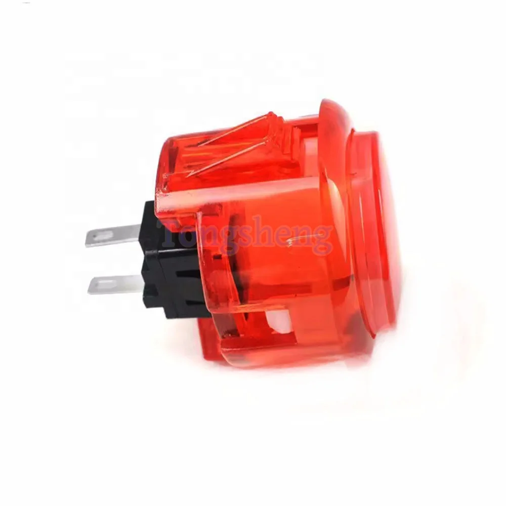 High quality 30mm Push Button switch transparent SANWA style push button with LED Arcade Game Machine Spare Parts